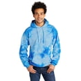 thumbnail image 1 of Port & Company PC144 Crystal Tie-Dye Pullover Hoodie, Sky Blue, 4XL, 1 of 3