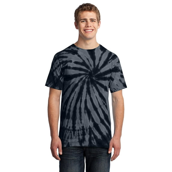 Port Company PC147 Mens Tie Dye T-Shirt - Black - 2X-Large