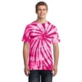 thumbnail image 1 of Port Company PC147 Mens Tie Dye T-Shirt - Pink - S, 1 of 2