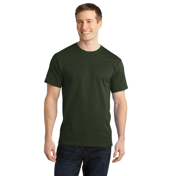 Port & Company PC150 Mens Ring Spun Cotton Tees, Olive - 2XL