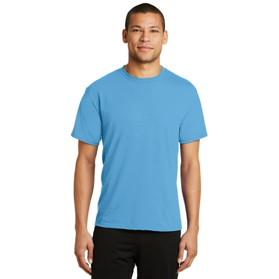 Port Company PC381 Performance Blend Tee, Aquatic Blue, S