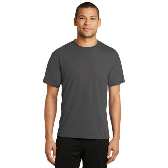 Port Company PC381 Performance Blend Tee, Charcoal, S