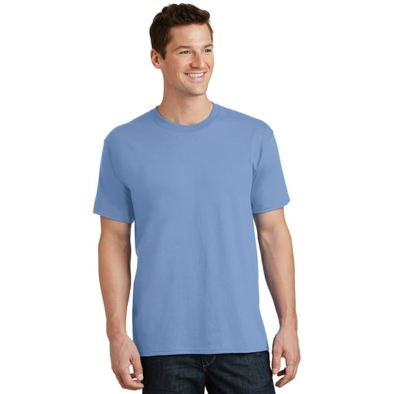 Port & Company PC54 Mens Core Cotton Tees, Light Blue - Small