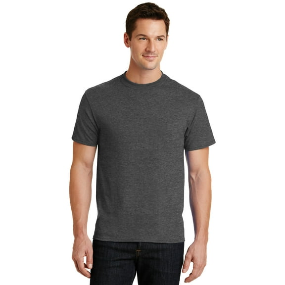 Port & Company PC55 50/50 Cotton/Poly T-Shirt - Dark Heather Grey - 4XL