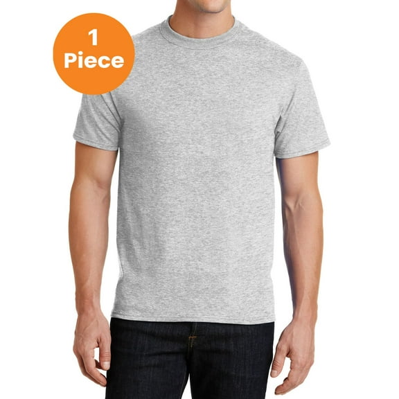 Port & Company PC55 Core Blend Tee, Ash, S, Mens Clothing, Mens Shirts