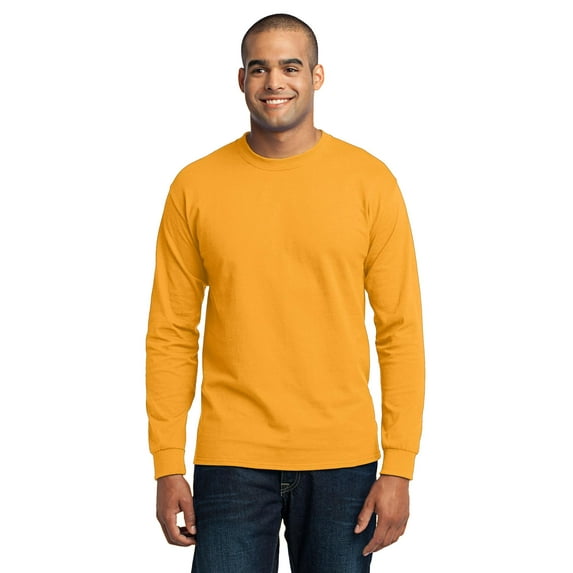 Port & Company PC55LS Long Sleeve Core Blend Tees, Gold - 3XL