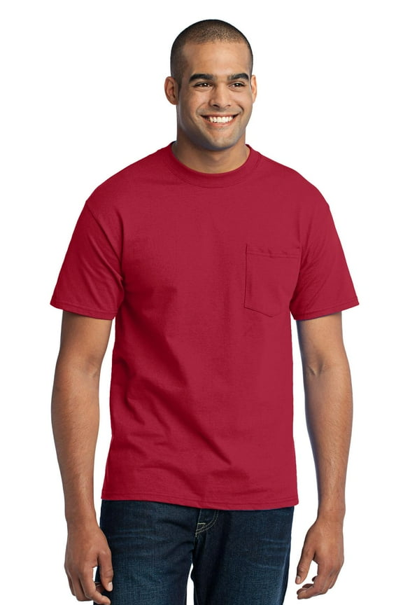 mpany PC55P Men's 50/50 Cotton/Poly with Pocket T-Shirt