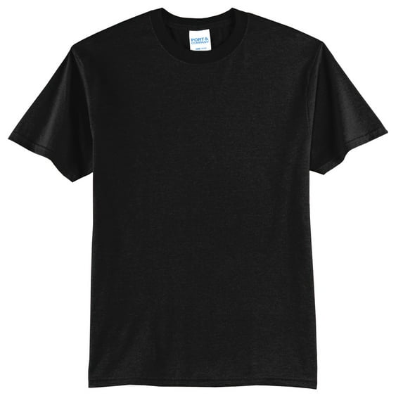 Port & Company PC55T Mens Core Blend Tees, Jet Black - 3XL Tall