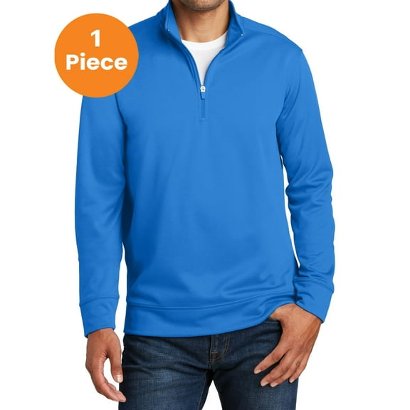 Port & Company PC590Q Performance Fleece 1/4-Zip Pullover Sweatshirt , Royal, 2XL, Big and Tall Hoodies and Sweatshirts