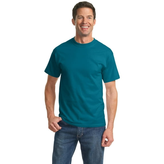 Port & Company PC61 Mens Essential Tees, Teal - Large