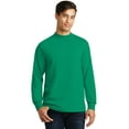 thumbnail image 1 of Port & Company PC61M Mens Essential Mock Turtleneck , Kelly - Medium, 1 of 2