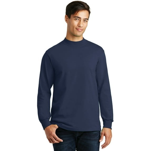 Port & Company PC61M Mockneck Shirt Men's Mock Turtleneck