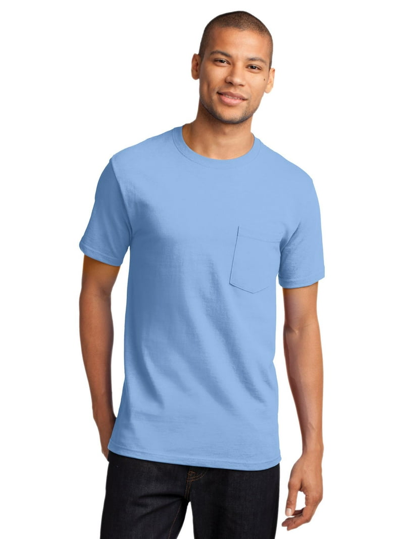 Essential T-Shirt with Pocket. Light Blue. 3XL - Walmart.com