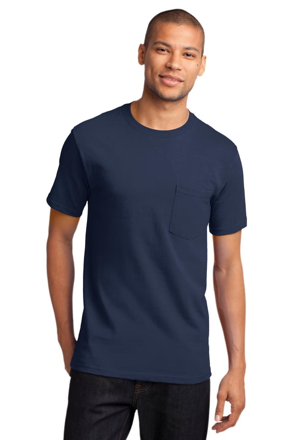 mpany PC61P Mens Essential Pocket Tees, Navy - 3XL