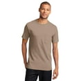 thumbnail image 1 of Port & Company PC61P Mens Essential Pocket Tees, Sand - 3XL, 1 of 6