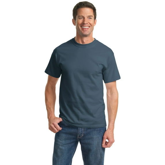 Port & Company PC61T Mens Essential Tees, Steel Blue - Extra Large Tall
