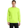 thumbnail image 1 of Port & Company PC78 Mens Core Fleece Crewneck Sweatshirt, Neon Yellow - 4XL, 1 of 1