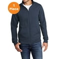 thumbnail image 1 of Port & Company PC78FZ Core Fleece Cadet Full-Zip Sweatshirt, Navy, 4XL, Mens Hoodies and Sweatshirts, 1 of 1
