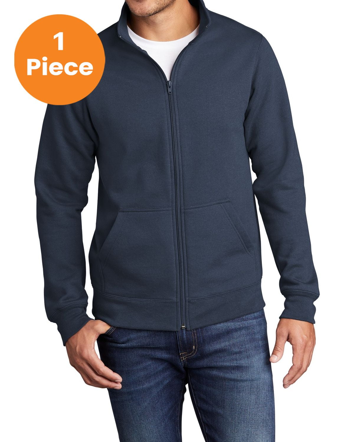 Navy Polka Dot QOS Card Logo Sweatshirt