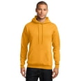 thumbnail image 1 of Port & Company PC78H Mens Core Fleece Pullover Hooded Sweatshirt, Gold - Extra Large, 1 of 2