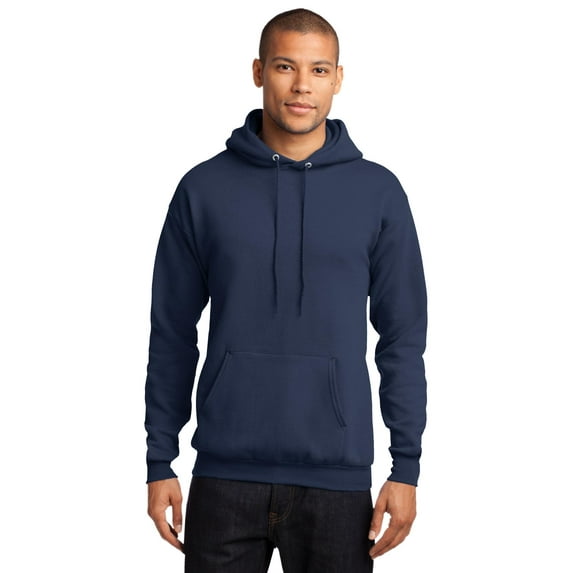 Port & Company PC78H Mens Core Fleece Pullover Hooded Sweatshirt, Navy - Small