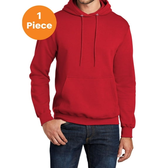 Port & Company PC78HT Tall Core Fleece Pullover Hooded Sweatshirt, Red, 2XLT, Mens Hoodies and Sweatshirts