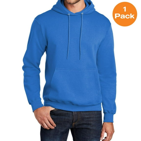 Port & Company PC78HT Tall Core Fleece Pullover Hooded Sweatshirt, Royal, 2XLT, Mens Hoodies