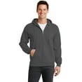 thumbnail image 1 of Port & Company PC78ZH Core Fleece Full-Zip Hooded Sweatshirt, 1 of 2