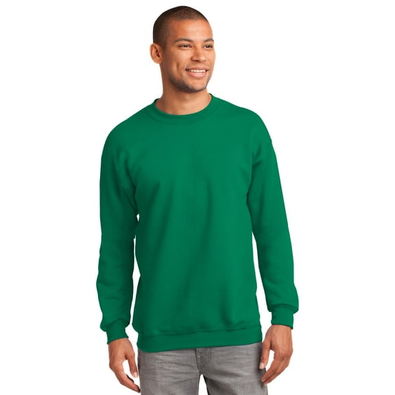 Port & Company PC90 Mens Essential Fleece Crewneck Sweatshirt&#44; Kelly - 2XL