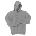 thumbnail image 1 of Port & Company PC90HT Mens Essential Fleece Pullover Hooded Sweatshirt, Athletic Heather - 2XL Tall, 1 of 5