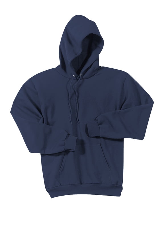 PC90HT Mens Essential Fleece Pullover Hooded Sweatshirt, Navy - 3XL Tall