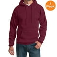 thumbnail image 1 of Port & Company PC90HT Tall Essential Fleece Pullover Hooded Sweatshirt , Cardinal, 2XLT, Mens Pullover Hoodies and Sweatshirts, 1 of 1
