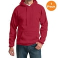 thumbnail image 1 of Port & Company PC90HT Tall Essential Fleece Pullover Hooded Sweatshirt , Red, 3XLT, Big and Tall Pullover Hoodies and Sweatshirts, 1 of 1