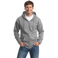 thumbnail image 1 of Port Company PC90ZH Mens Full-Zip Sweatshirt - Athletic Heather - X-Large, 1 of 2