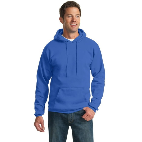 Port & Company PC90ZH Essential Fleece Full-Zip Hooded Sweatshirt, Royal, 3XL
