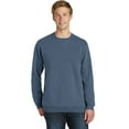 thumbnail image 1 of Port & Company Pigment Dyed Crewneck Sweatshirt (PC098) Denim Blue, 2XL, 1 of 6