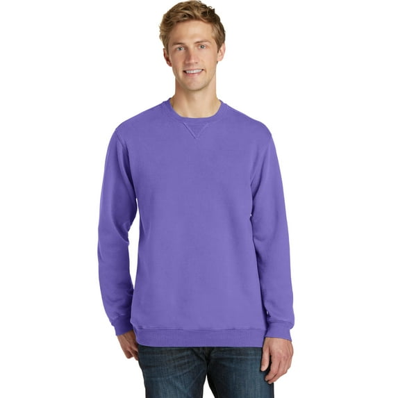 Port & Company Pigment Dyed Crewneck Sweatshirt-XL (Amethyst)
