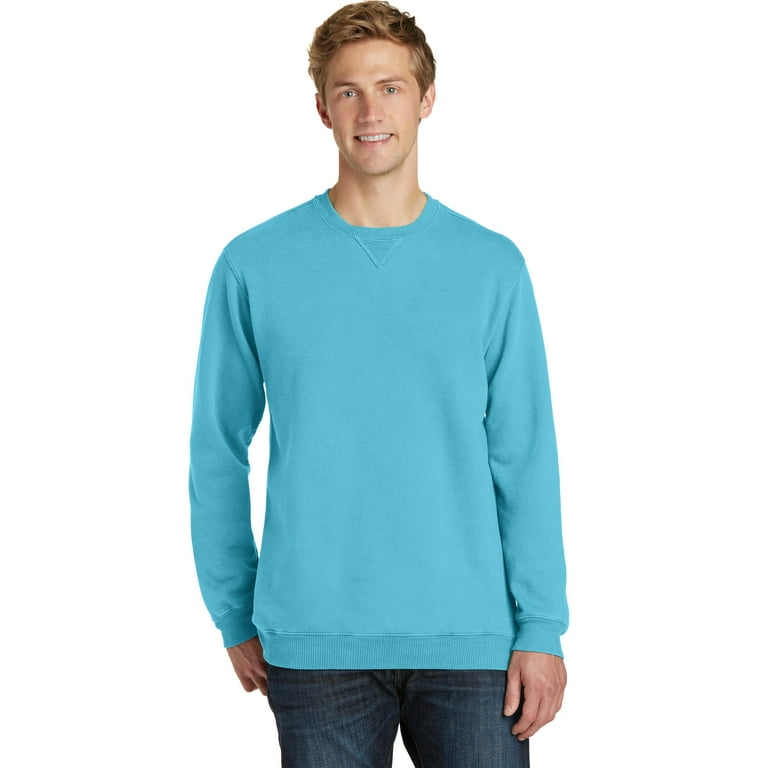 Port Company Pigment Dyed Crewneck Sweatshirt XL Tidal Wave