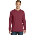 thumbnail image 1 of Port & Company Pigment Dyed Long Sleeve Pocket Tee-3XL (Merlot), 1 of 6