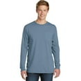 thumbnail image 1 of Port & Company Pigment Dyed Long Sleeve Pocket Tee (PC099LSP) Denim Blue, S, 1 of 2