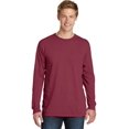 thumbnail image 1 of Port & Company Pigment Dyed Long Sleeve Tee-XL (Merlot), 1 of 6