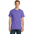 thumbnail image 1 of Port & Company Pigment Dyed Pocket Tee-3XL (Amethyst), 1 of 6