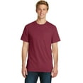 thumbnail image 1 of Port Company Pigment Dyed Pocket Tee-4XL (Merlot), 1 of 2