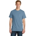 thumbnail image 1 of Port & Company Pigment Dyed Pocket Tee (PC099P) Mist, 2XL, 1 of 2