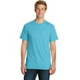 thumbnail image 1 of Port & Company Pigment Dyed Pocket Tee (PC099P) Tidal Wave, 4XL, 1 of 2