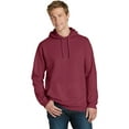 thumbnail image 1 of Port & Company Pigment Dyed Pullover Hooded Sweatshirt-M (Merlot), 1 of 6