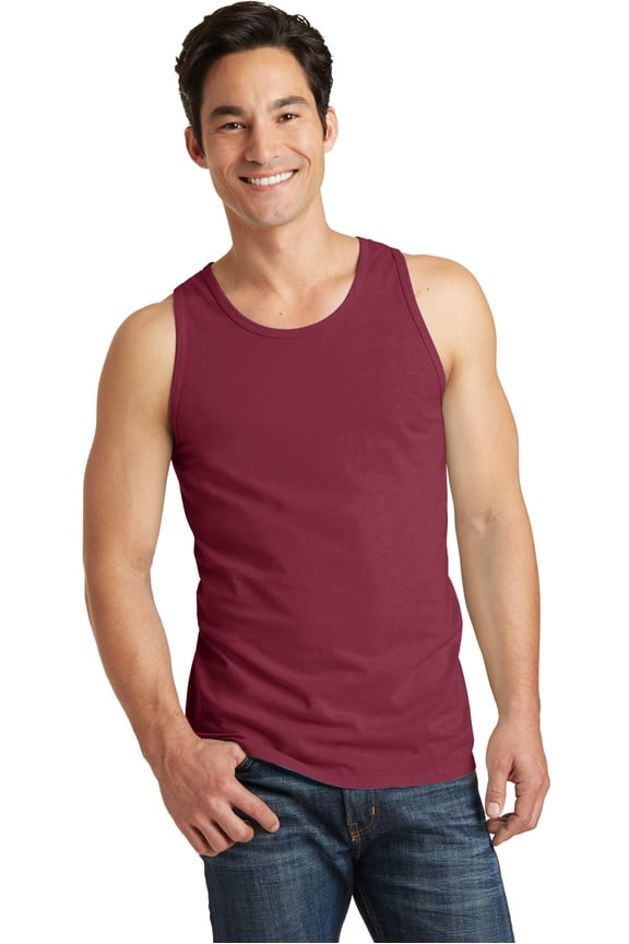 Pigment Dyed Tank Top-L (Merlot)