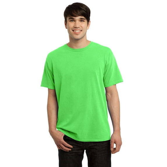 Port & Company Pigment-Dyed Tee. Neon Green. XL.