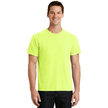 Port & Company Pigment Dyed Tee (PC099) Neon Yellow, 4XL