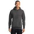 thumbnail image 1 of Port & Company Pullover Hooded Sweatshirt (PC78H) Charcoal, M, 1 of 2